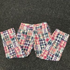 J Crew Madras Pants 35x32